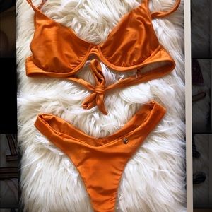 Orange bikini set